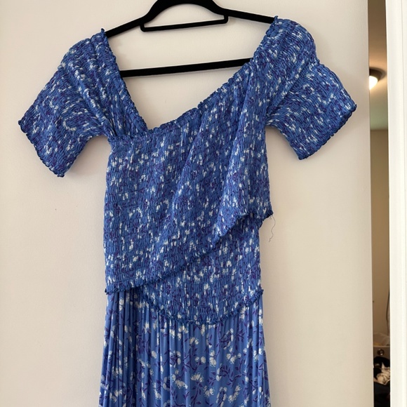 Poupette St Barth Soledad blue print maxi dress - Picture 2 of 3